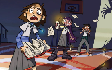 Ilustración: estudiantes